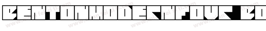 BentonModernFour Bol字体转换